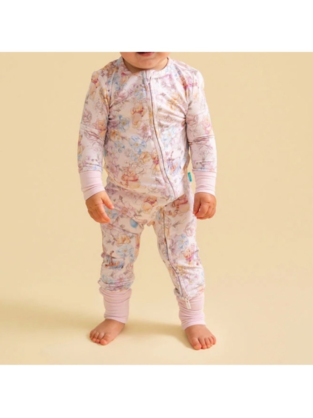 Posh Peanut Pink Winnie the Pooh Floral convertible one piece - Picture 6 of 17